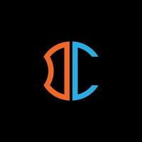 design creativo del logo della lettera dc con grafica vettoriale, design del logo semplice e moderno abc. vettore