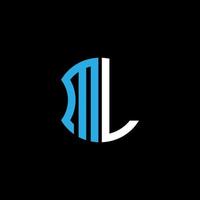 design creativo del logo della lettera ml con grafica vettoriale, design del logo semplice e moderno abc. vettore