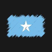 spazzola della bandiera della somalia. bandiera nazionale vettore