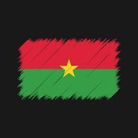 pennellate bandiera burkina faso. bandiera nazionale vettore