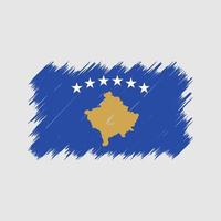 pennello bandiera kosovo. bandiera nazionale vettore