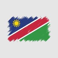 pennello bandiera namibia. bandiera nazionale vettore