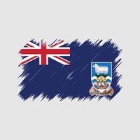 pennello bandiera isole falkland. bandiera nazionale vettore