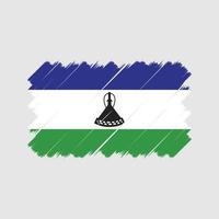 pennello bandiera lesotho. bandiera nazionale vettore