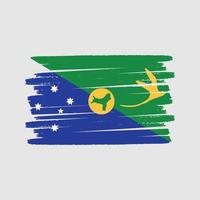 pennello bandiera isole di natale. bandiera nazionale vettore