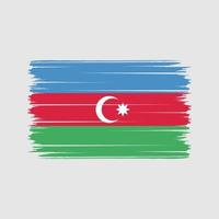 pennellate bandiera azerbaigian. bandiera nazionale vettore