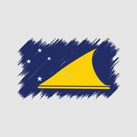 pennello bandiera Tokelau. bandiera nazionale vettore