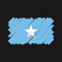 spazzola della bandiera della somalia. bandiera nazionale vettore