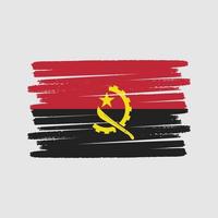 pennello bandiera angola. bandiera nazionale vettore