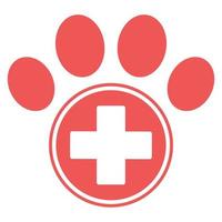 logo della clinica veterinaria. vettore