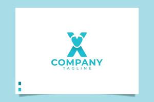 lettera x logo medico per qualsiasi attività commerciale in particolare per assistenza medica e sanitaria, farmacia, ospedale, clinica, ecc. vettore