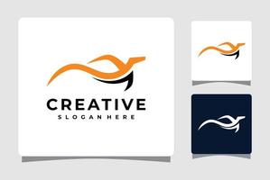 ispirazione creativa per il design del modello di logo sportivo per auto elegante vettore