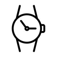 vettore icona orologio a mano. illustrazione del simbolo del contorno isolato