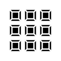 illustrazione vettoriale dell'icona del glifo a specchio personalizzato