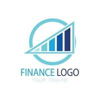 logo di finanza aziendale e marketing illustrazione vettoriale modello icona design logo di contabilità finanziaria con concetto vettoriale moderno