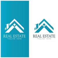 modello di illustrazione dell'icona del logo aziendale immobiliare, edificio, sviluppo immobiliare e vettore del logo della costruzione