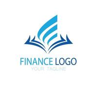 logo di finanza aziendale e marketing illustrazione vettoriale modello icona design logo di contabilità finanziaria con concetto vettoriale moderno