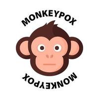 icona del virus del vaiolo delle scimmie. nuovi casi di focolaio in Europa e negli Stati Uniti. vettore