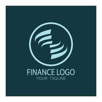 logo di finanza aziendale e marketing illustrazione vettoriale modello icona design logo di contabilità finanziaria con concetto vettoriale moderno