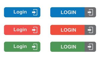 vettore del pulsante di accesso. illustrazione vettoriale del pulsante web di accesso