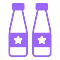 bottiglia di bevanda, icona di bevanda, disegno vettoriale icona del giorno dell'indipendenza degli Stati Uniti.