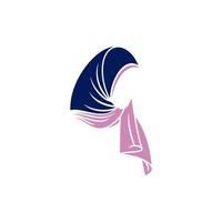 vettore del logo hijab. disegno grafico vettoriale hijab.