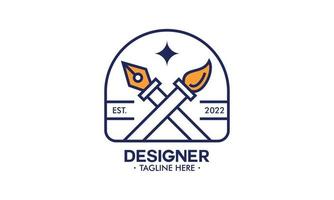 logo dello strumento grafico e studio di web design vettore