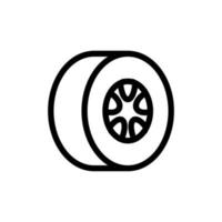 vettore icona pneumatico. illustrazione del simbolo del contorno isolato