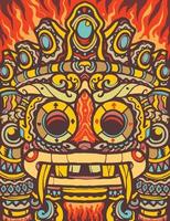 l'illustrazione mandala vintage totem azteco vettore