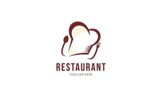 vettore del modello di progettazione del logo del ristorante