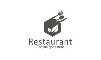 vettore del modello di progettazione del logo del ristorante