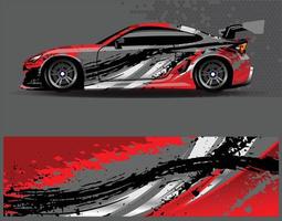 grafica della decalcomania dell'involucro dell'auto. abstract eagle stripe grunge racing e sfondo sportivo per livrea da corsa o adesivo in vinile per auto uso quotidiano vettore