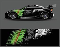 grafica della decalcomania dell'involucro dell'auto. abstract eagle stripe grunge racing e sfondo sportivo per livrea da corsa o adesivo in vinile per auto uso quotidiano vettore