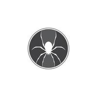 icona del ragno. disegno del modello di illustrazione vettoriale