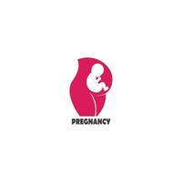 icona della donna incinta vettore