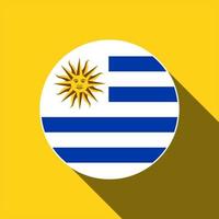 paese uruguaiano. bandiera uruguaiana. illustrazione vettoriale. vettore