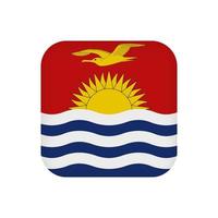 bandiera kiribati, colori ufficiali. illustrazione vettoriale. vettore