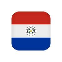 bandiera del paraguay, colori ufficiali. illustrazione vettoriale. vettore