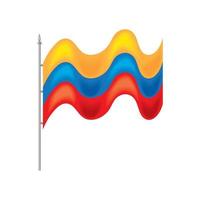 bandiera della colombia vettore