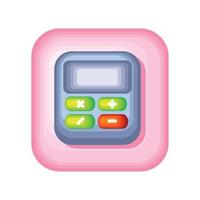 calcolatrice app mobile vettore