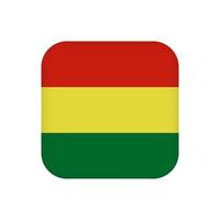 bandiera della bolivia, colori ufficiali. illustrazione vettoriale. vettore