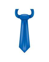 icona di cravatta blu vettore