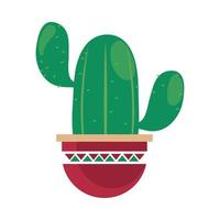 icona di cactus in vaso vettore