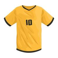 maglia gialla della divisa da calcio vettore