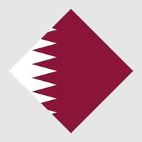 bandiera del qatar, colori ufficiali. illustrazione vettoriale. vettore