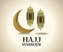 carta hajj mabrour vettore