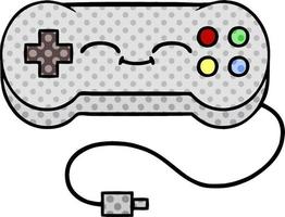 controller di gioco in stile fumetto in stile fumetto vettore