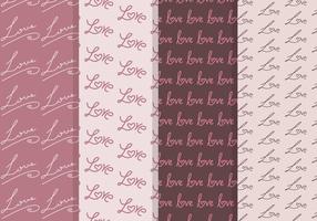 Vector Love Seamless Patterns