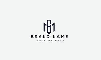 logo design lettera mg . elegante moderno. modello vettoriale. vettore