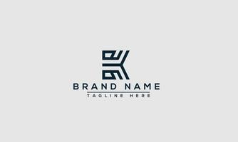 k logo design template elemento di branding grafico vettoriale. vettore